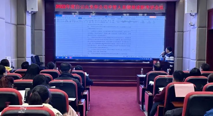 述职考评促提升 踔严振奋谋新篇——白云山G22恒峰公司顺利召开2022年度中管人员绩效述职考评会议